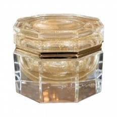 Petite gold Murano glass octagonal box